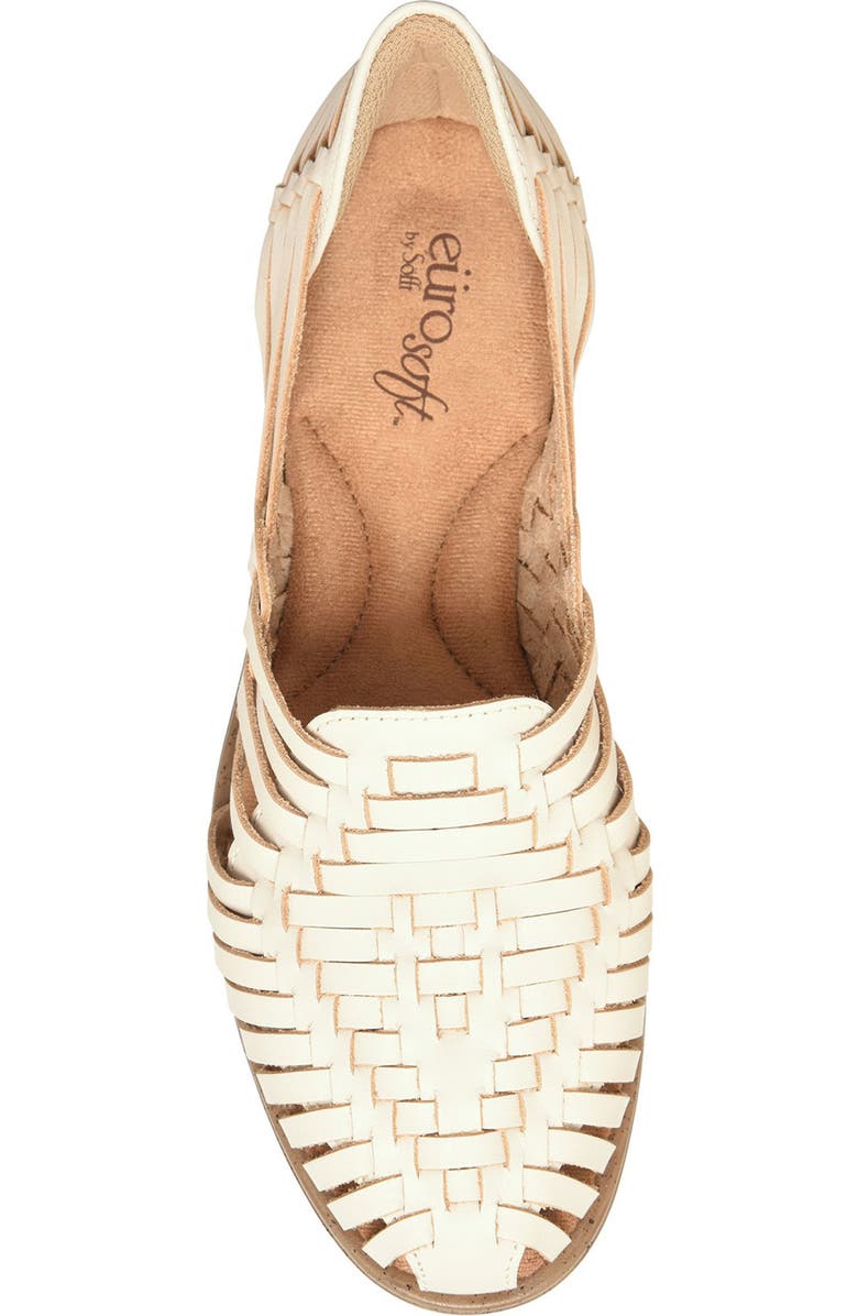 EUROSOFT Woven Ranie Flat, Alternate, color, Cream 274