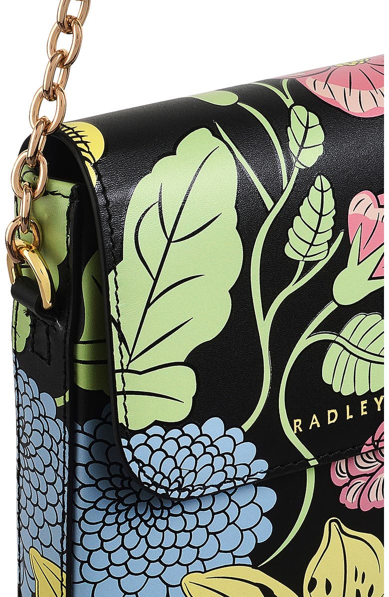 Radley x Royal Horticultural Society Medium Phone Crossbody Bag, Alternate, color, Black