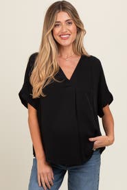 PinkBlush V-Neck Pin-Tuck Detail Top