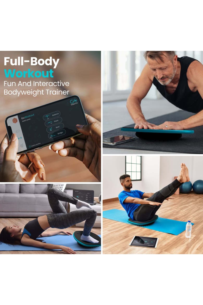 GoBalance Sport App-Enabled Interactive Balance Board, Alternate, color, Multicolored