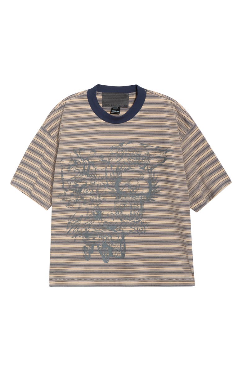 JUNGLES Loud Noises Stripe T-Shirt, Main, color, Stripe