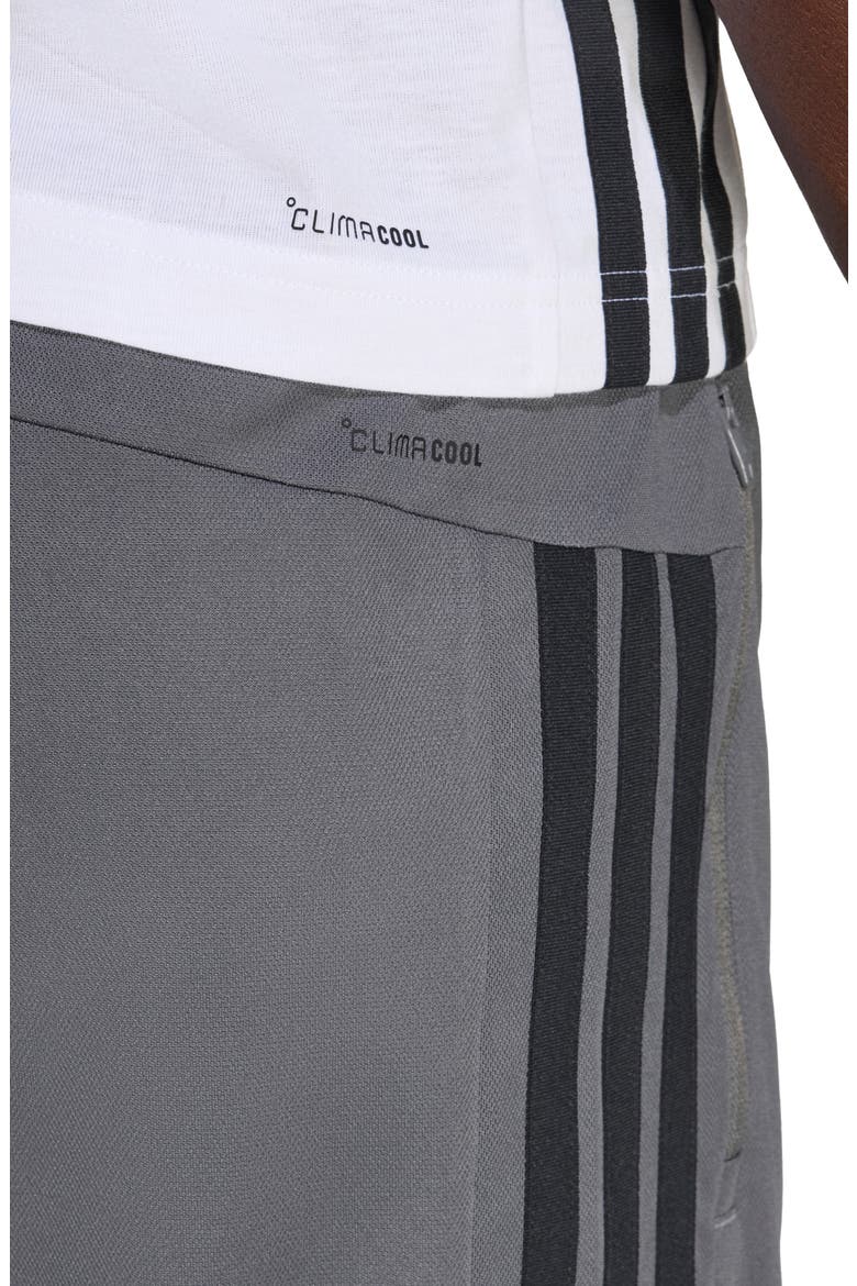 Essentials 3-Stripes Shorts, Alternate, color, GREY FIVE/ BLACK