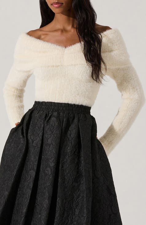 A.L.C. NICK CROPPED SPLIT CUFF retailer SWEATER WHITE M