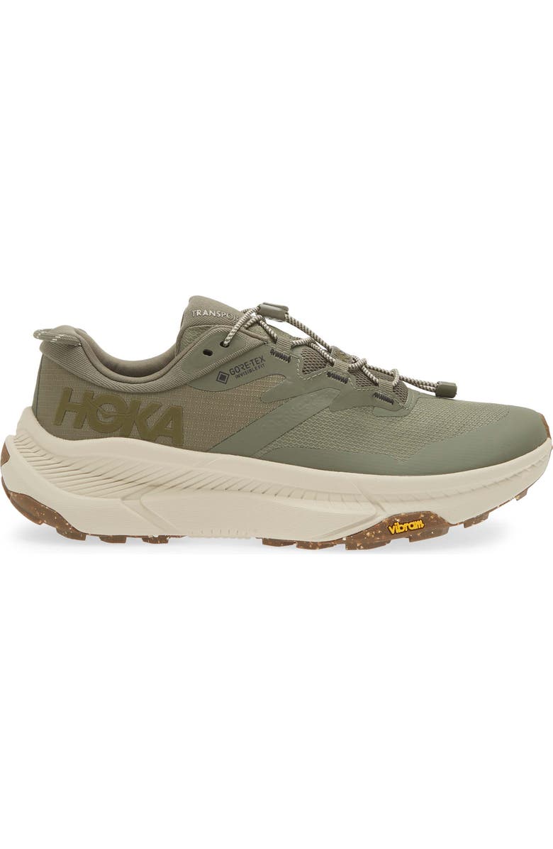 HOKA Transport Gore-Tex<sup>®</sup> Waterproof Shoe, Alternate, color, Slate / Oat Milk