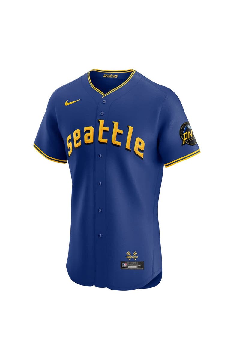 Nike Men's Nike Royal Seattle Mariners City Connect Elite Jersey, Alternate, color,
