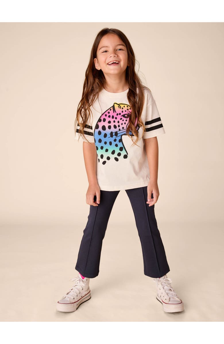 Tea Collection Ribbed Flare Pants 2.0, Alternate, color, Indigo