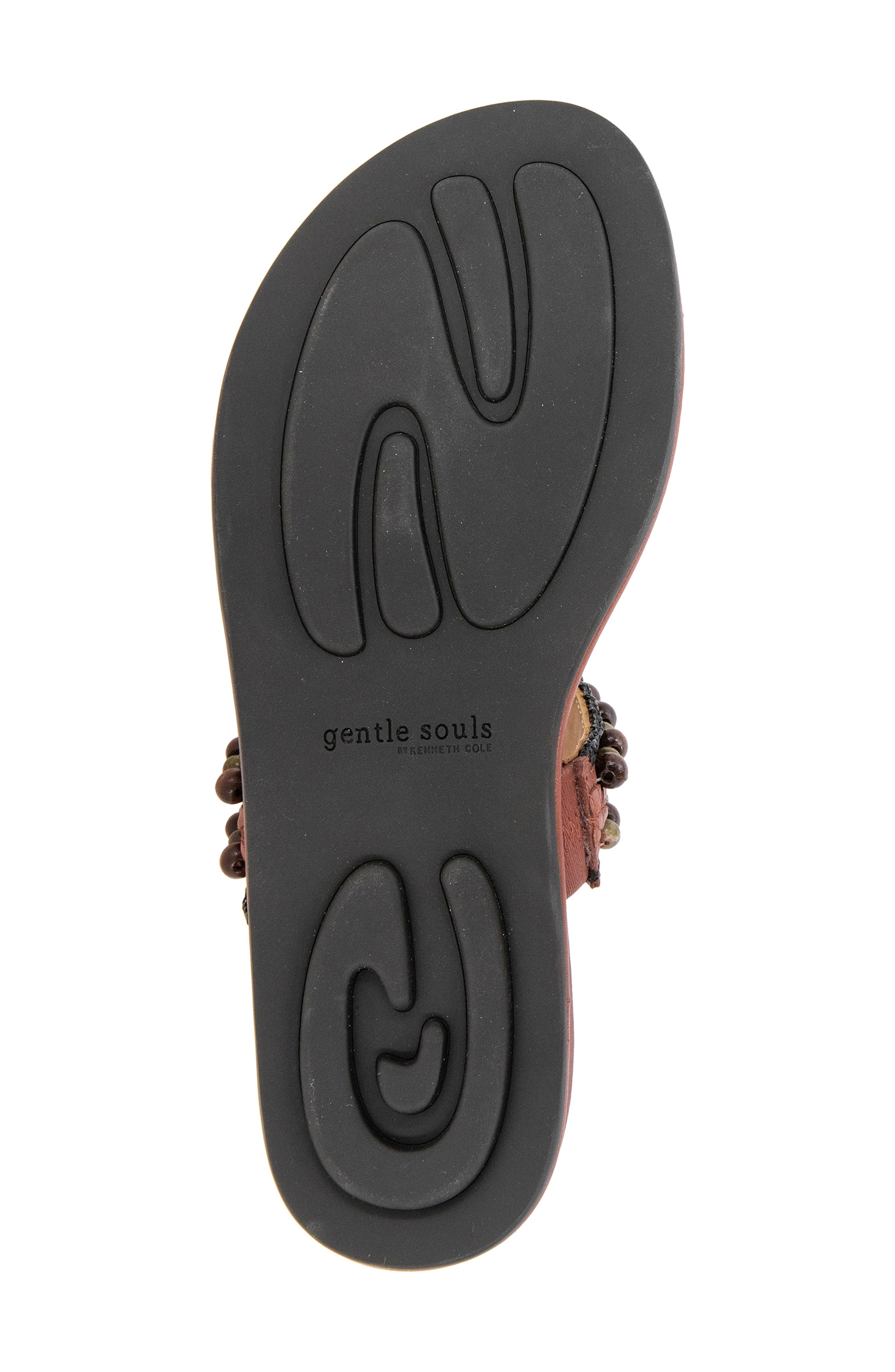 Gentle Souls Lentini Toe Loop Sandal, Alternate, color, Mahogany Leather