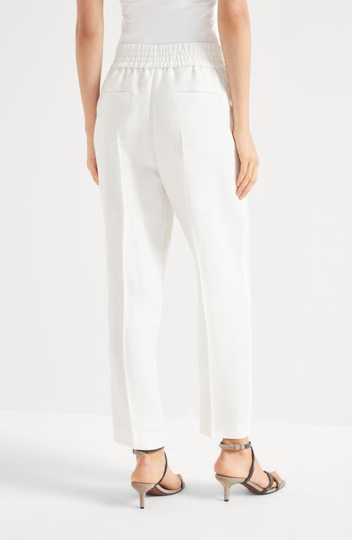 Brunello Cucinelli Pull-on Trousers In White