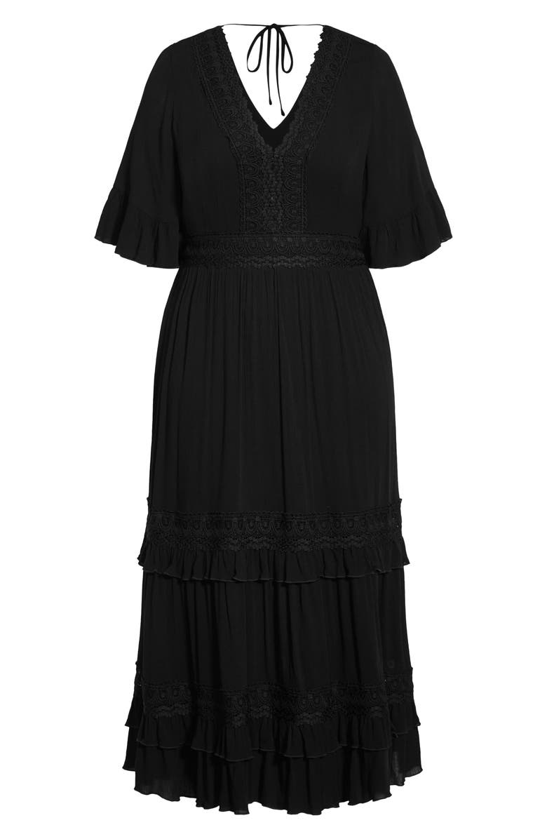 City Chic Endless Lace Maxi Dress, Main, color, 