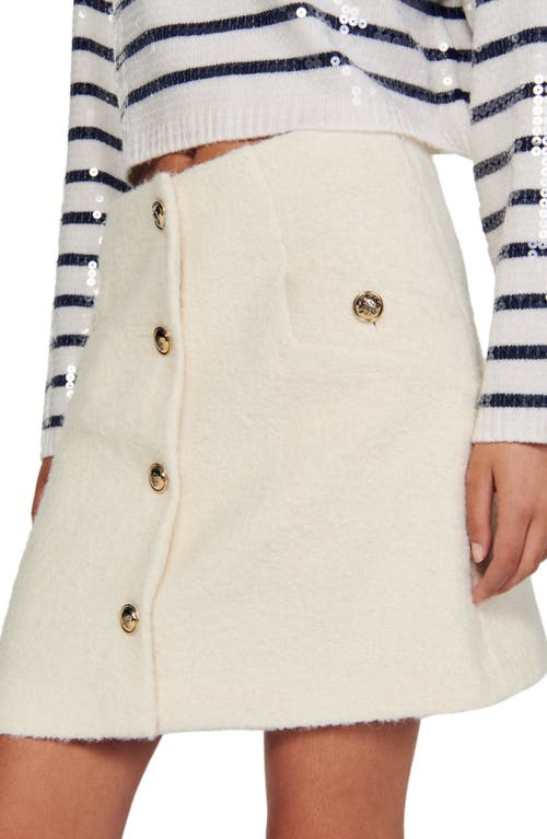 Sandro Segaly Skirt In White