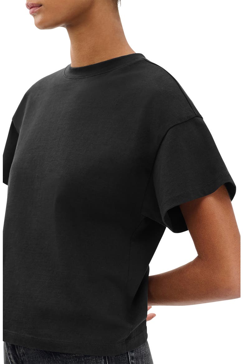Kelley Boxy Cotton Jersey T-Shirt, Alternate, color, BLACK