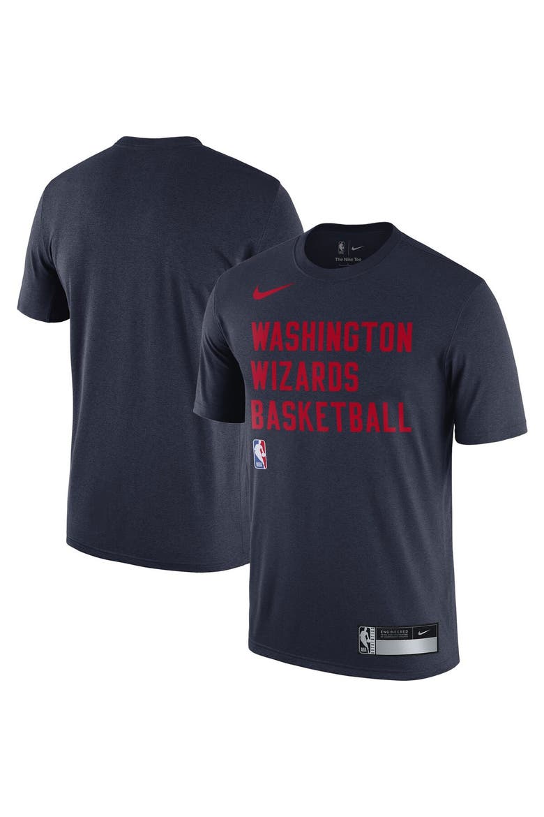 Men's Nike Navy Washington Wizards 2023/24 Sideline Legend Performance Practice T-Shirt, Main, color, Navy