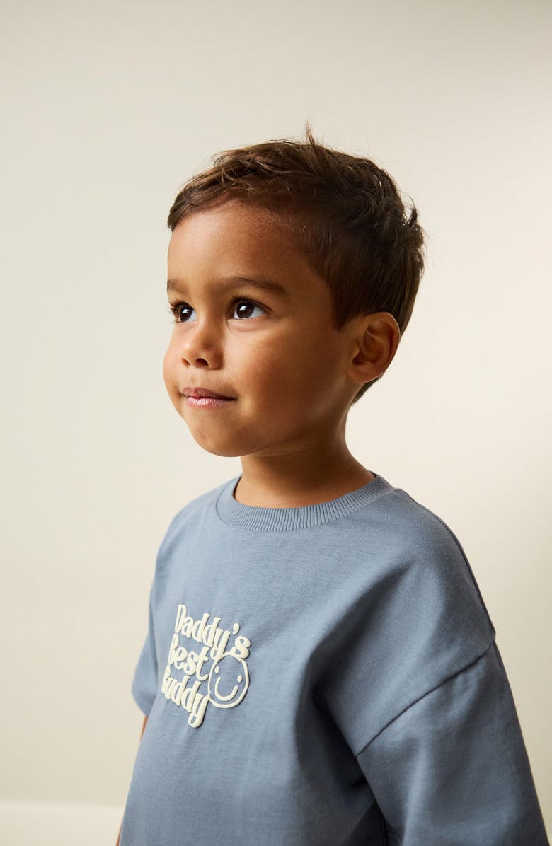 NEXT Kids' Daddy's Best Buddy Cotton Graphic T-Shirt, Alternate, color, Blue