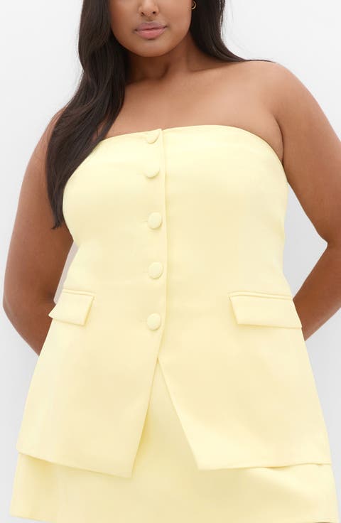 Leah Bustier Strapless Top
