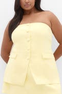City Chic Leah Bustier Strapless Top