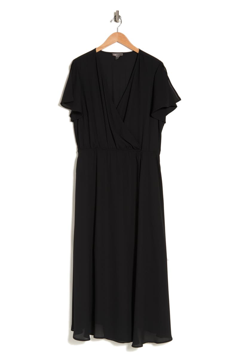 BY DESIGN Marie II Slit Sleeve Dress, Alternate, color, Black