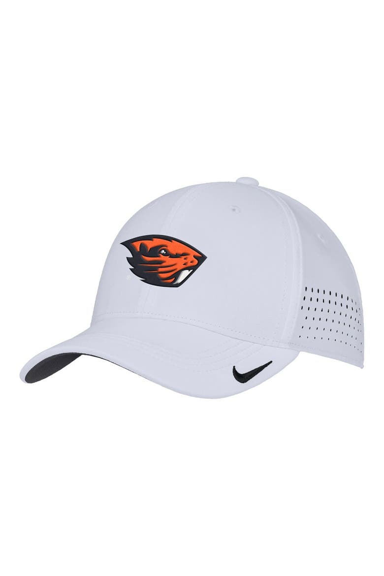 Men's Nike White Oregon State Beavers 2025 On-Field Performance Flex Hat, Alternate, color, White