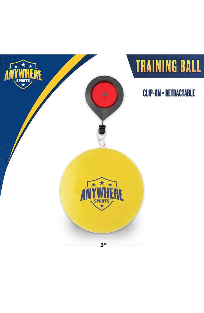 Anywhere Sports Training Ball | 3In1 Leash Clip, Alternate, color, Multicolored