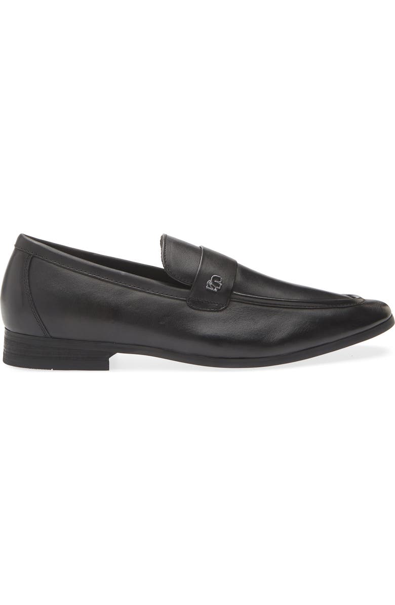 KARL LAGERFELD PARIS Leather Loafer, Alternate, color, Black