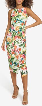 Siena Print Crepe Scuba Body-Con Dress