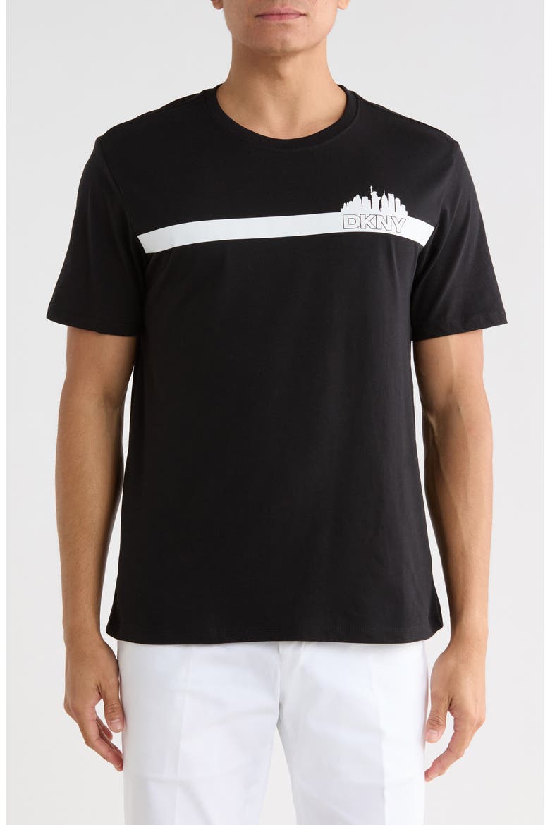 Graphic Print T-Shirt, Main, color, BLACK