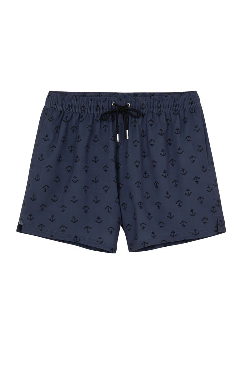 Gottex Mens Shore Thing 5" Swim Trunks, Main, color, Black-Multi