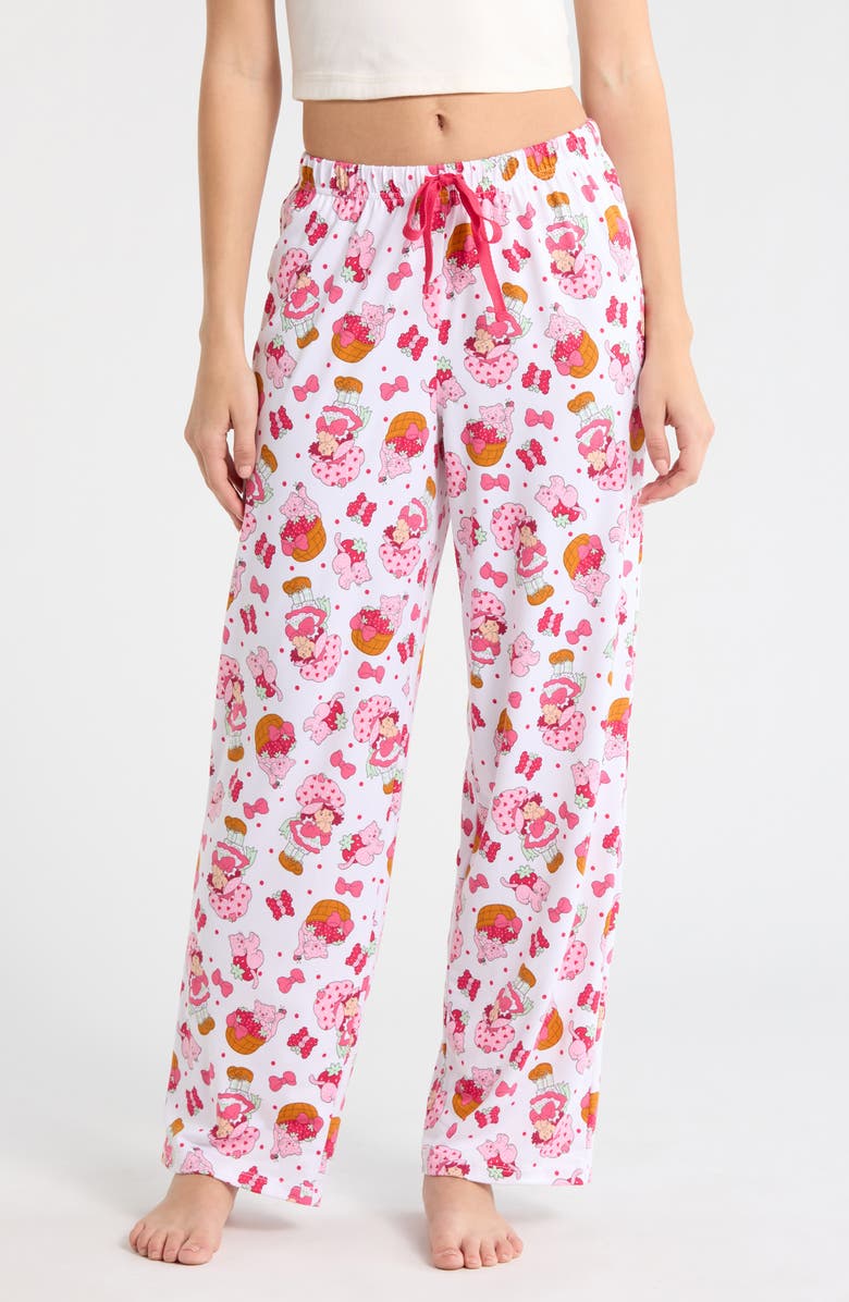 Strawberry Shortcake Print Pajama Pants, Main, color, Strawberry Shortcake