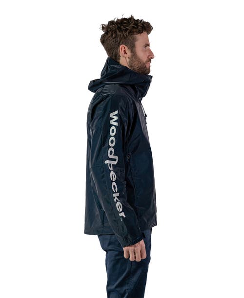 Woodpecker Wind Rain Shell Jacket In Blue