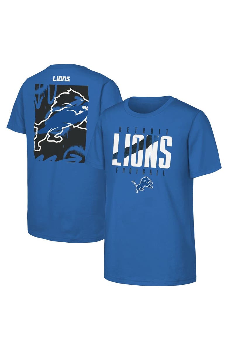Outerstuff Youth Outerstuff Blue Detroit Lions Posterize T-Shirt, Main, color, 