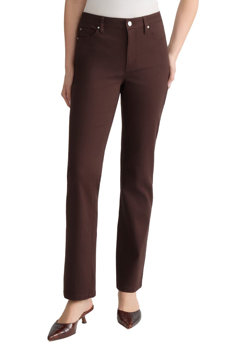 Lexington Straight Leg Jeans, Main, color, COFFEE BEAN