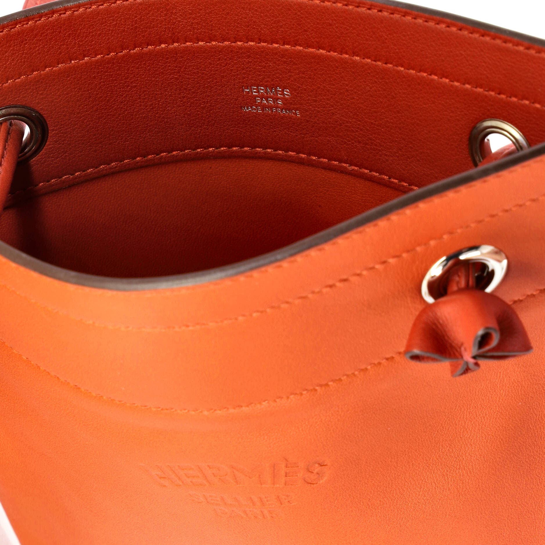 Pre-Owned Hermes Aline Bag Milo Lambskin and Swift Mini, Alternate, color, Cuivre