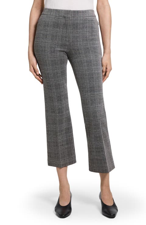 Glen Plaid Ankle Kick Pants