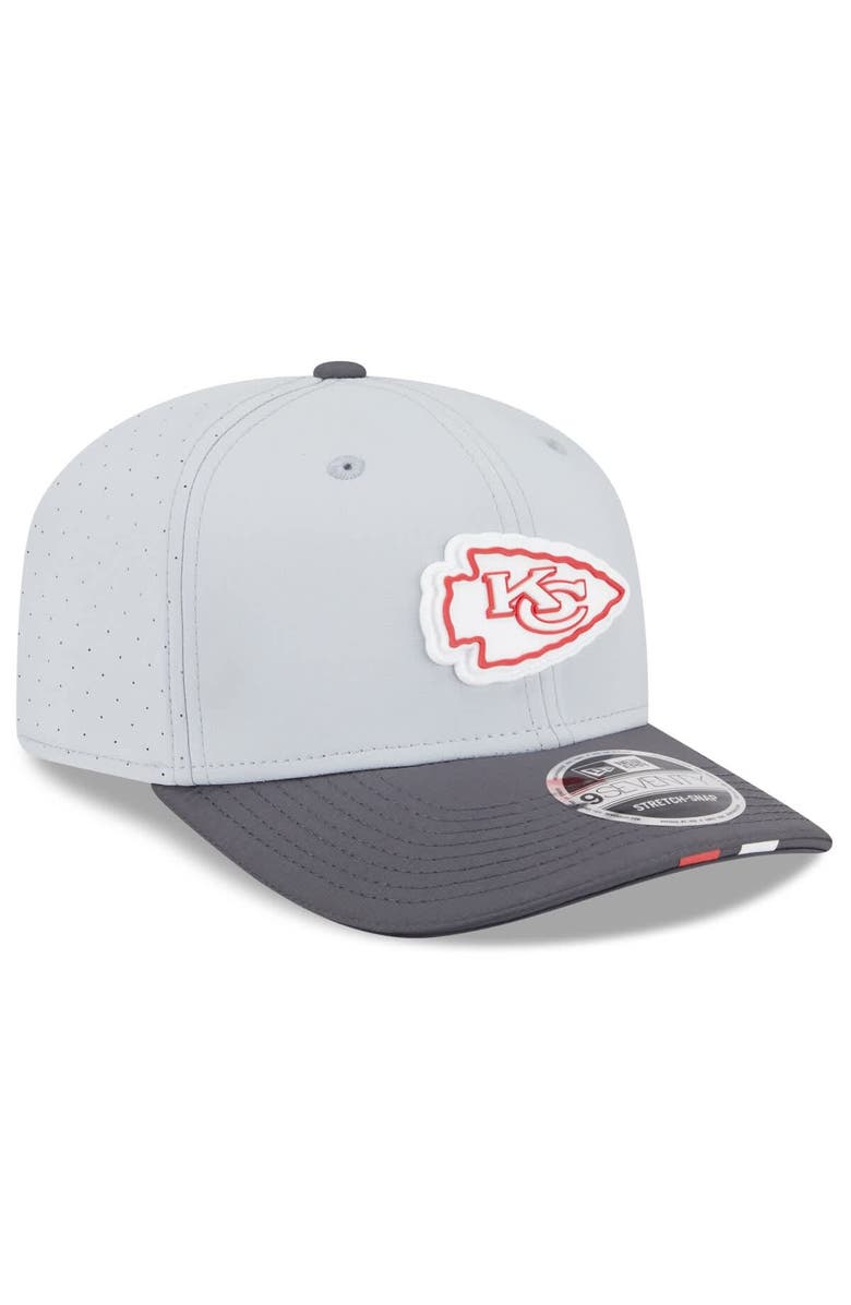 New Era Men's New Era Gray/Graphite Kansas City Chiefs 2025 NFL Training Camp 9SEVENTY Adjustable Hat, Alternate, color, Gray