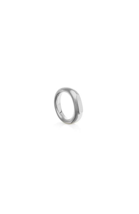 Sterling Silver Plated Geometric Ring