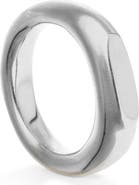 UNODE50 Sterling Silver Plated Geometric Ring