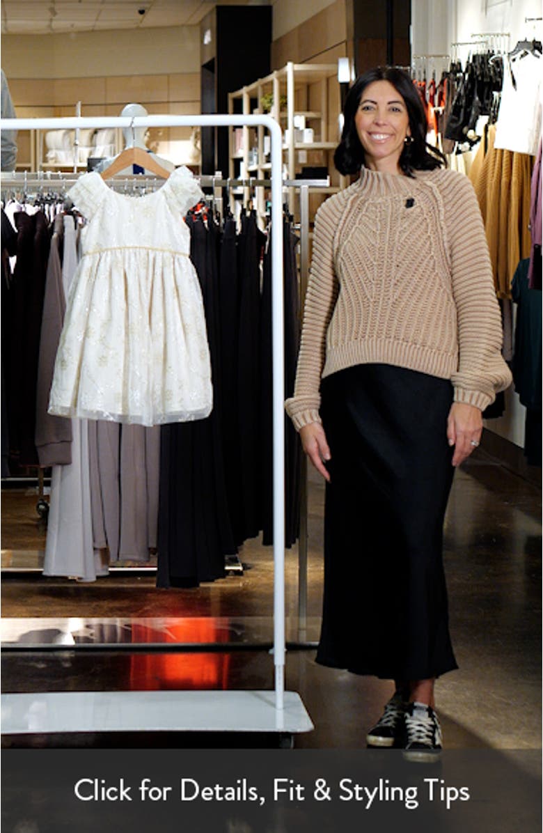 Kids' Sienna Embroidered Party Dress, sales video thumbnail