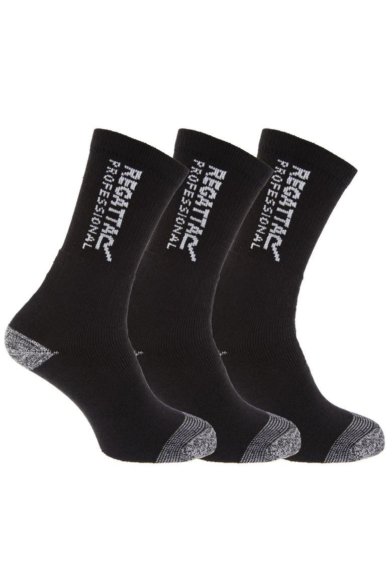 Hardwearing Winter Work Socks, Main, color, Black