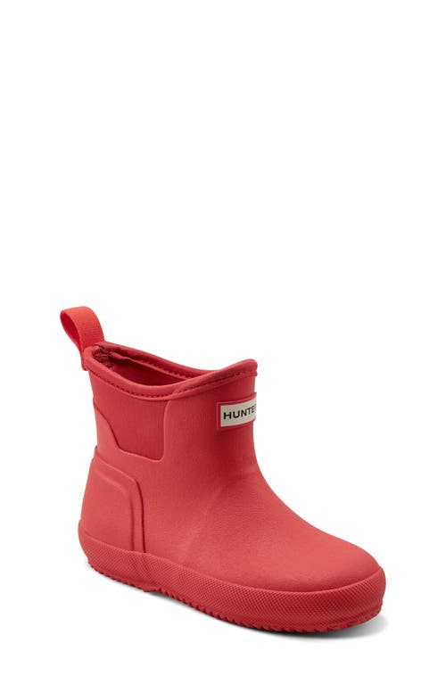 Hunter Kids' Original Waterproof Chelsea Rain Boot In Red