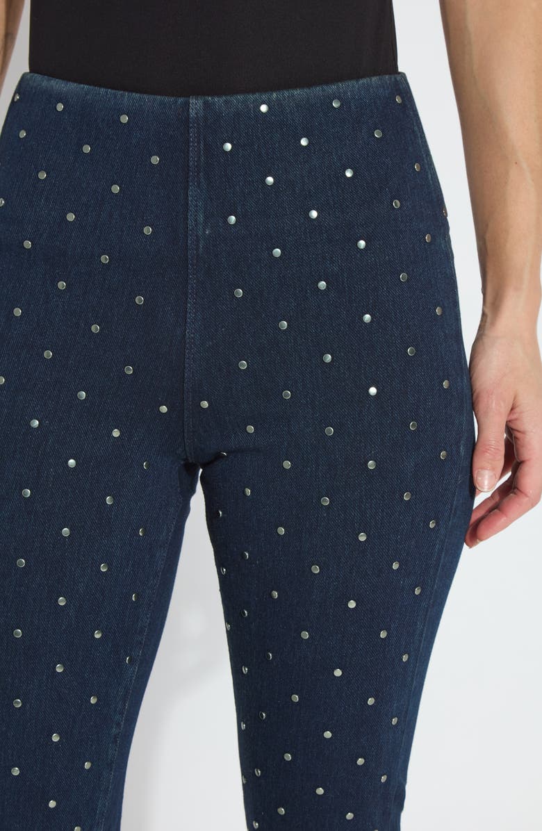 Lysse Studded Boyfriend Denim Pants, Alternate, color, Indigo