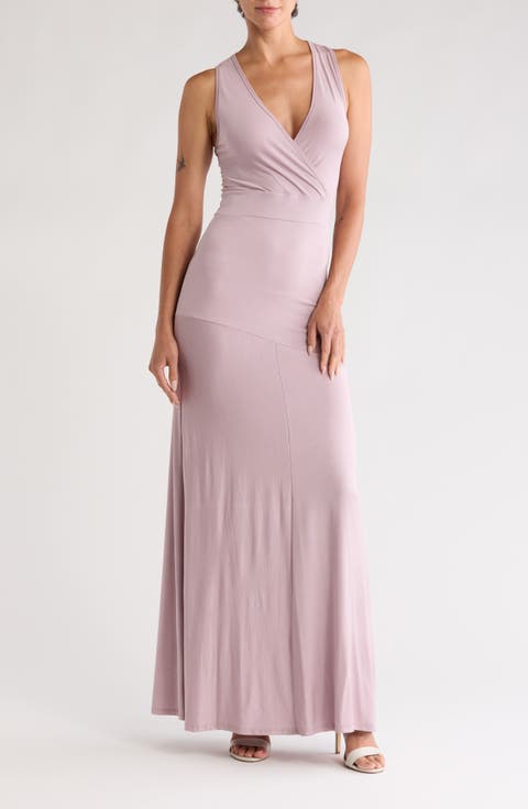 Faux Wrap Maxi Dress