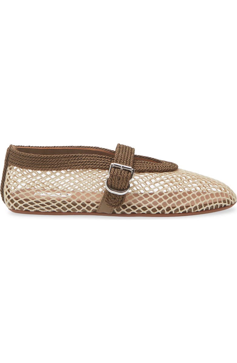 Alaïa Mesh Mary Jane Flat, Alternate, color, Vert Kaki