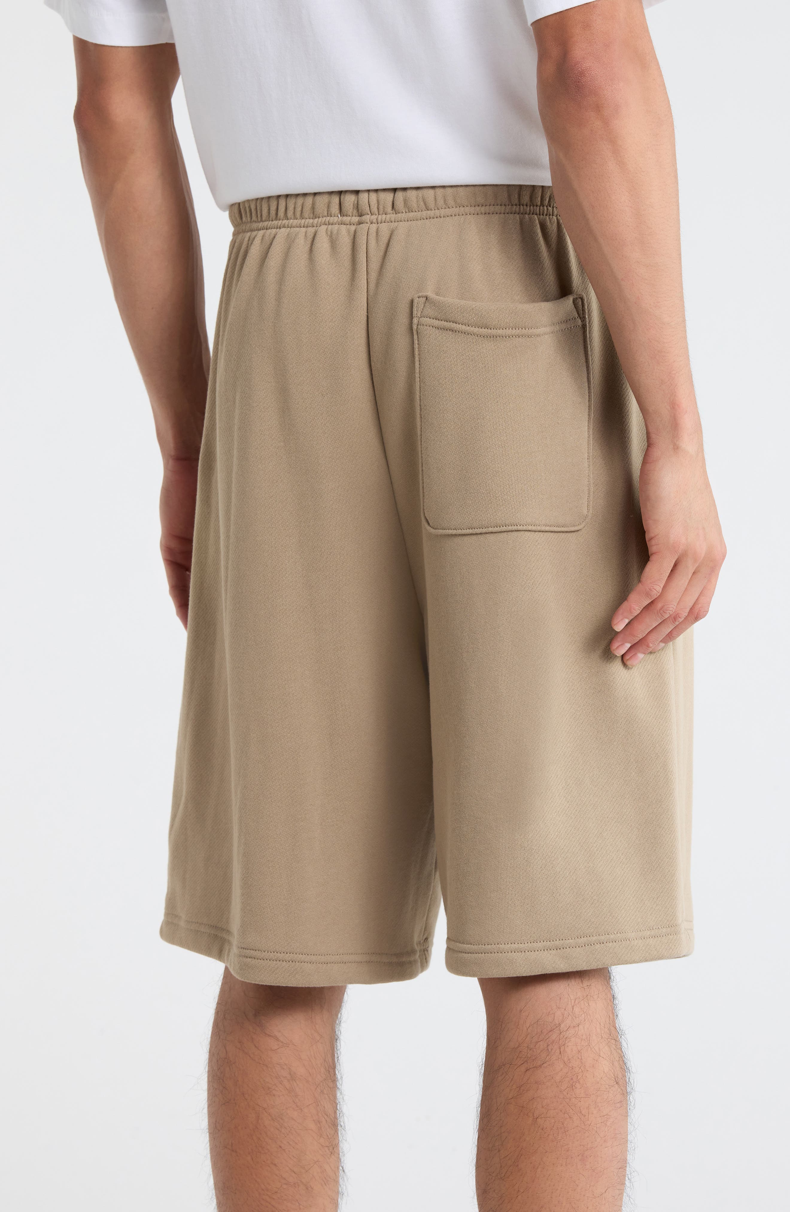 Drawstring Waist Cotton Blend Shorts - image 4