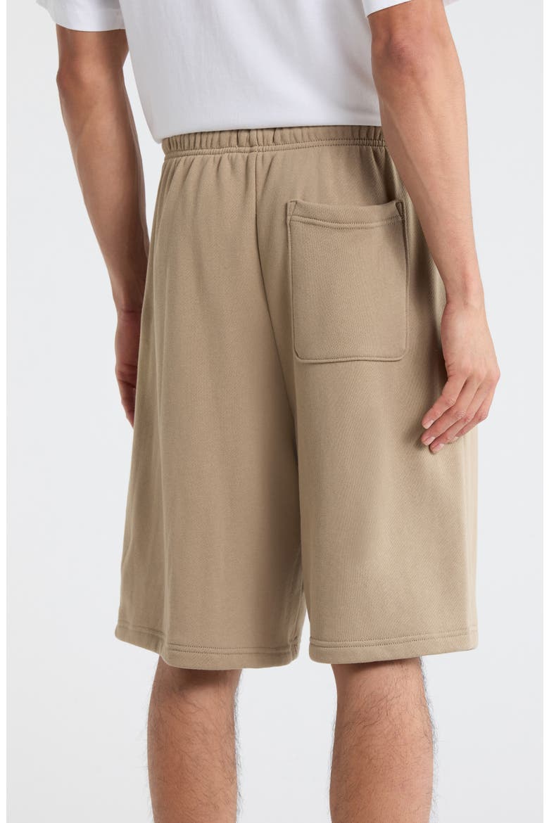Drawstring Waist Cotton Blend Shorts, Alternate, color, TAN TEAK