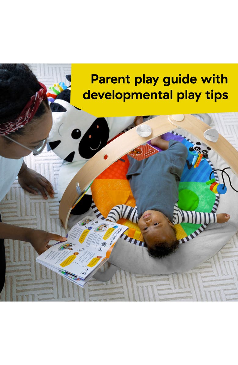 Baby Einstein Zen's Activity Milestones Plush Gym, Alternate, color, 