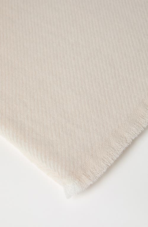 Brunello Cucinelli Cashmere Diagonal Scarf In Buff