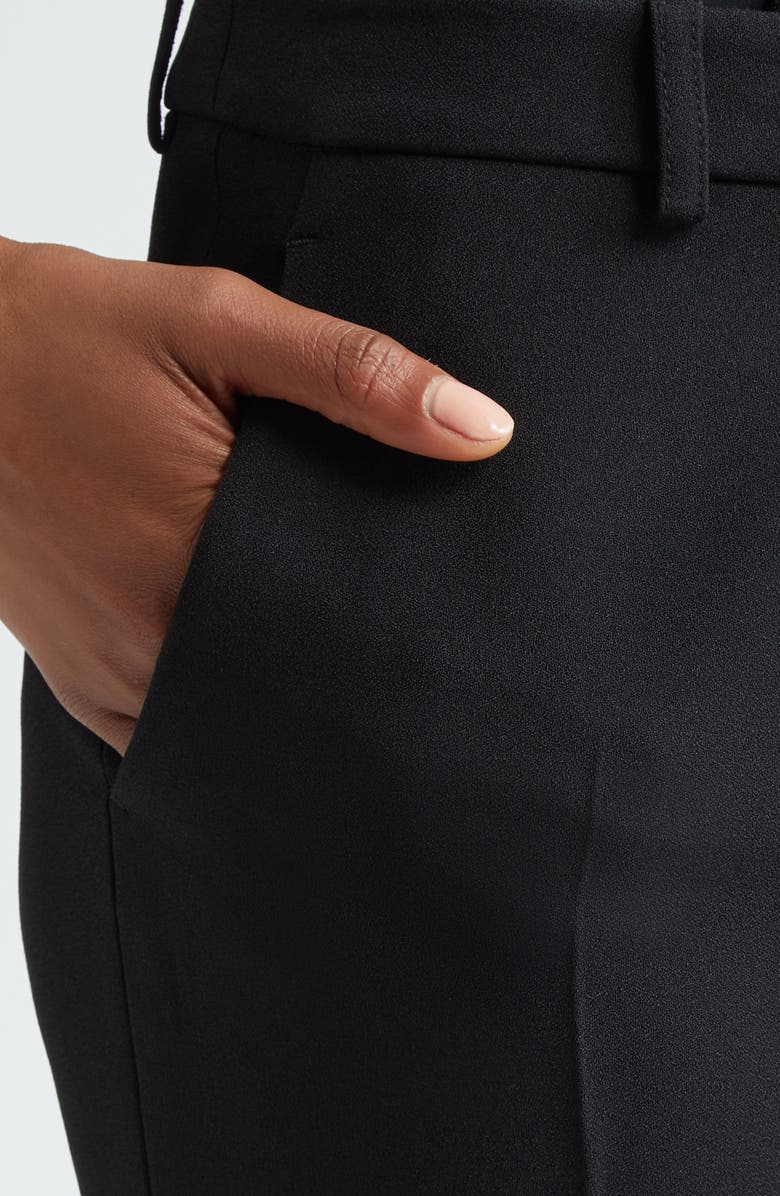 Michael Kors Collection Haylee Crepe Flare Leg Trousers, Alternate, color, Black