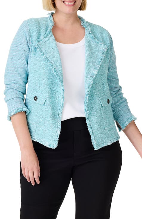 Blue Green Plus Size Jackets Blazers Nordstrom