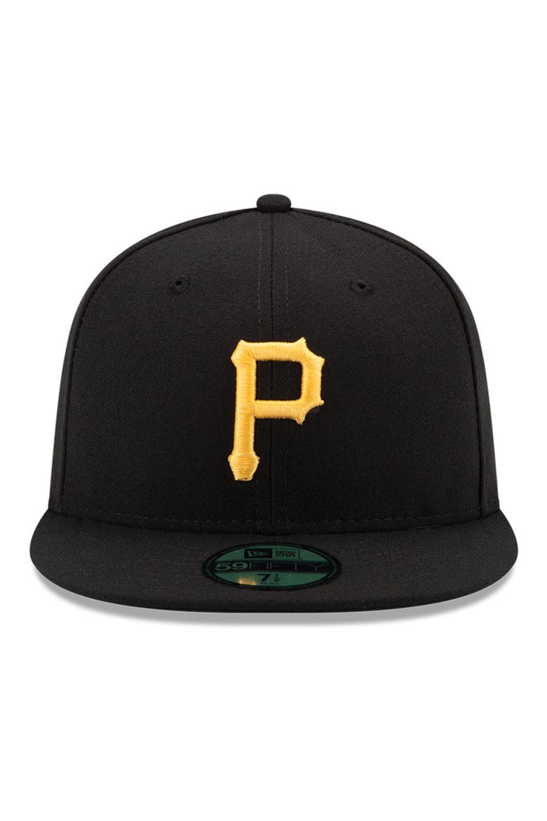 Youth New Era Black Pittsburgh Pirates Authentic Collection On-Field Game 59FIFTY Fitted Hat, Alternate, color, BLACK