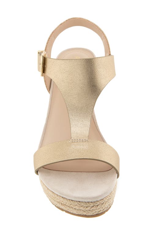 Reaction Kenneth Cole Card Platform Wedge Sandal In Brown