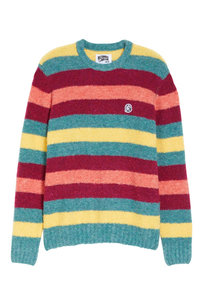 Levels Stripe Sweater, Alternate, color, PINENEEDLE